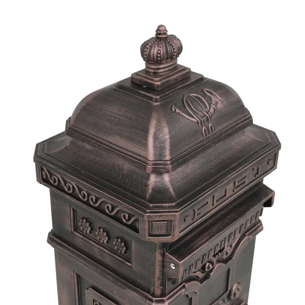 Cassetta della Posta in Alluminio Inossidabile Vintage Bronzo CFW1753205