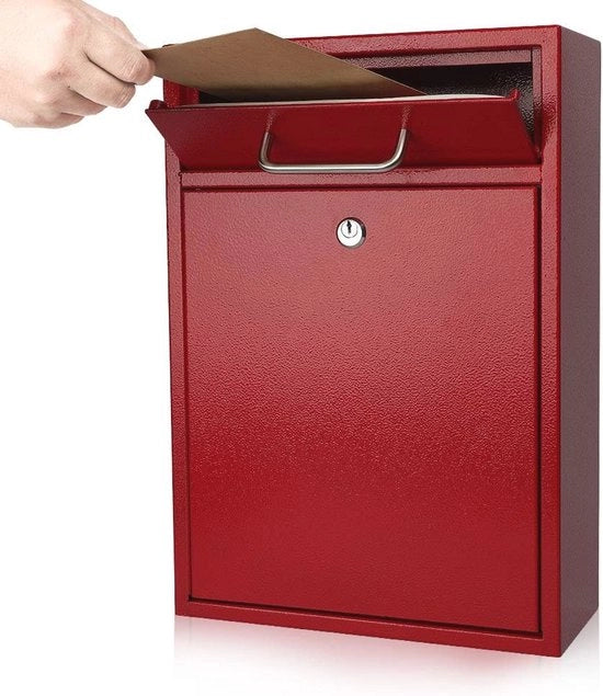 Sostituto di Chiave in Acciaio per Scatola delle Lettere da Murale - Scatola Postale Sicura per la Pendenza - Resistenente ai Venti e Duraturo - Dimensioni Grandi 16,2 x 11,22 x 4,72 pollici