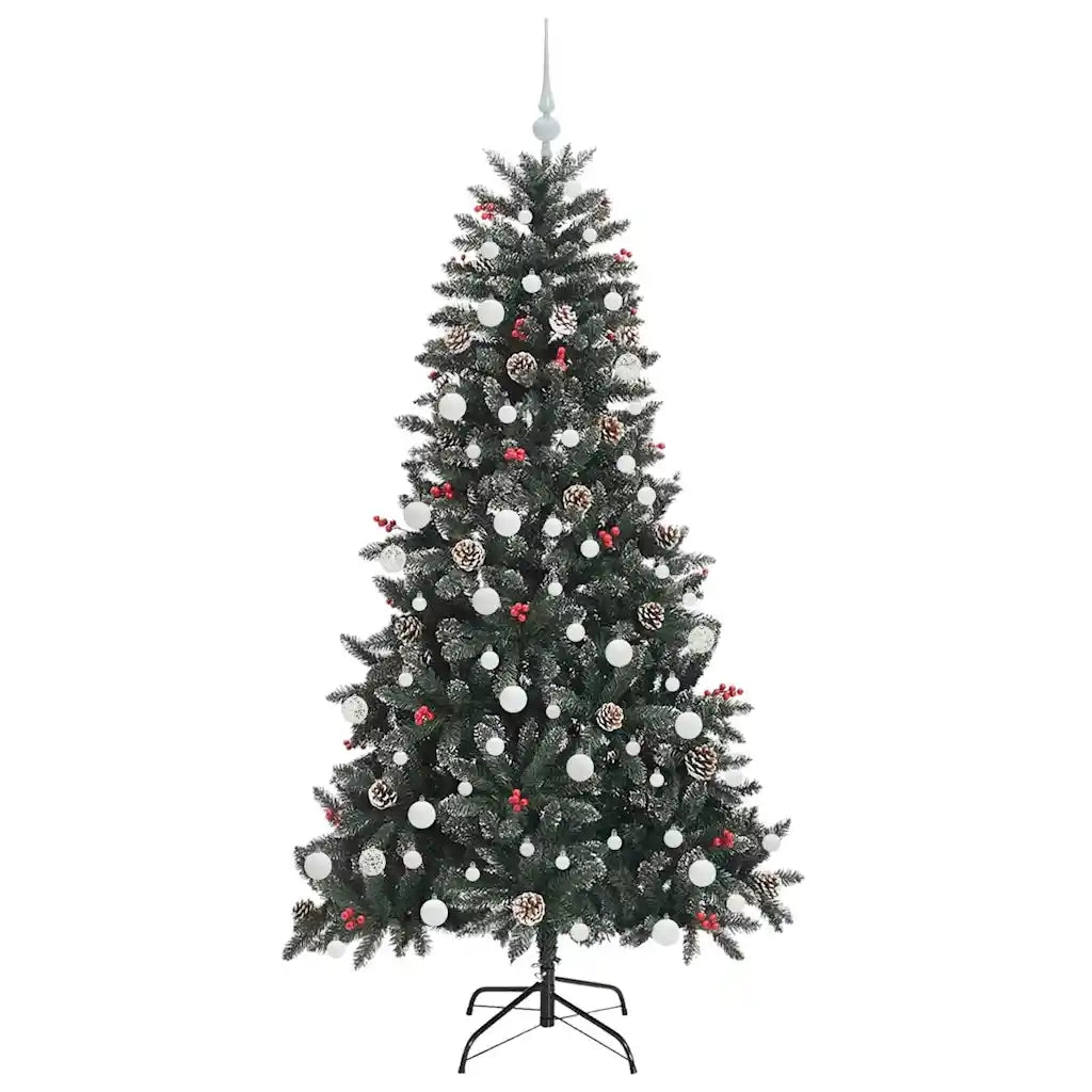 Albero di Natale artificiale con 300 LED Verde 180 cm 3395883