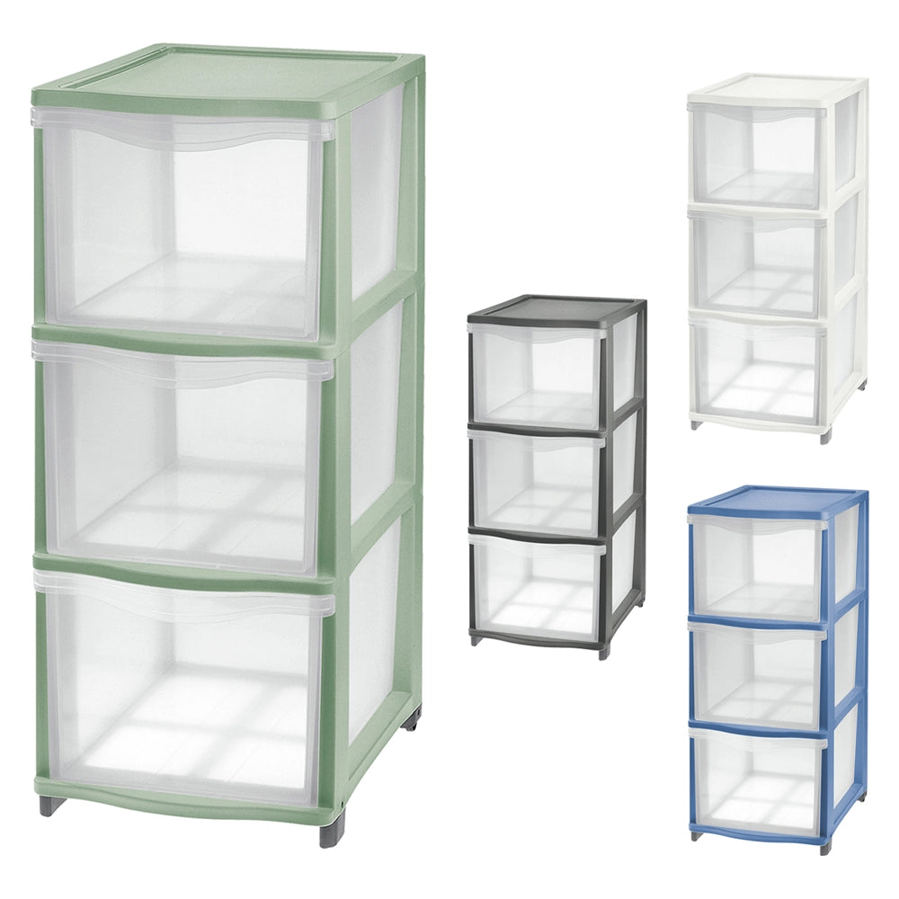 1pz cassettiera 'cover line' colore trasparente/panna codice 8034832 cod:ferx.8034832nlm