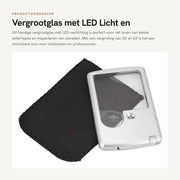 Verglassio con Fonte di Luce LED e Tasca in Pelle