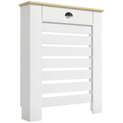 Copriradiatore con 2 cassetti in legno ¨C zephmum ¨C bianco 78x19x95.5 cm
