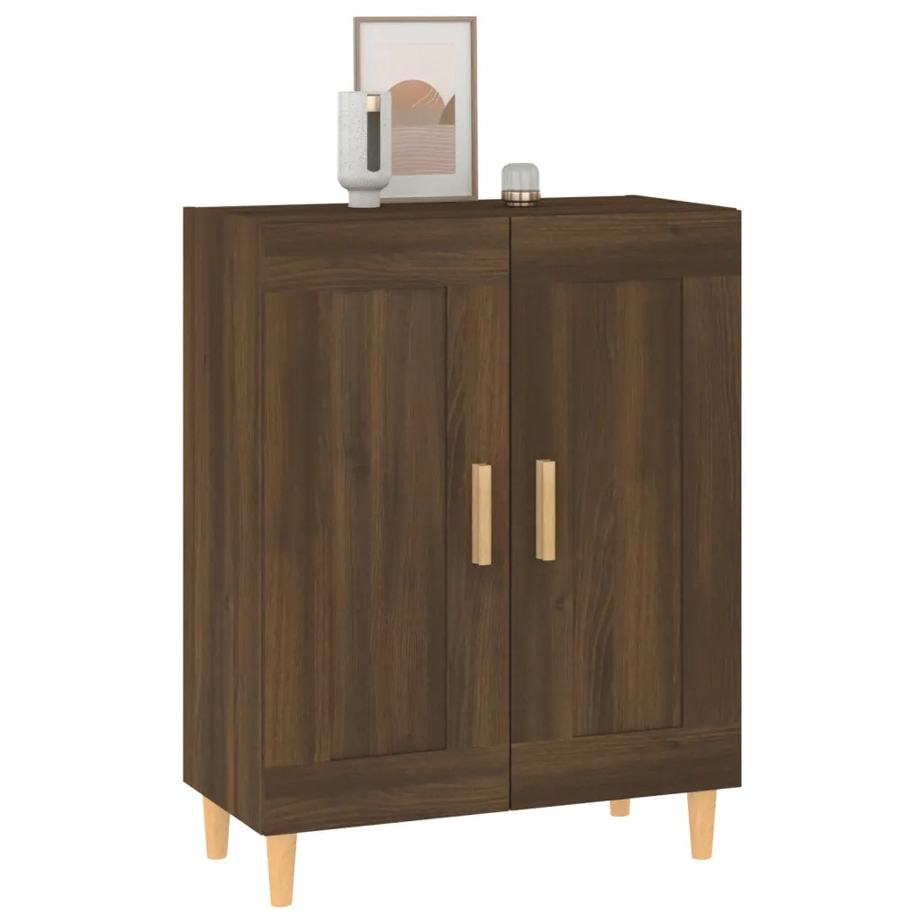 Credenza | Madia | Buffet da pranzo | Armadio da pranzo Rovere Marrone 69,5x34x90 cm in Legno Multistrato
