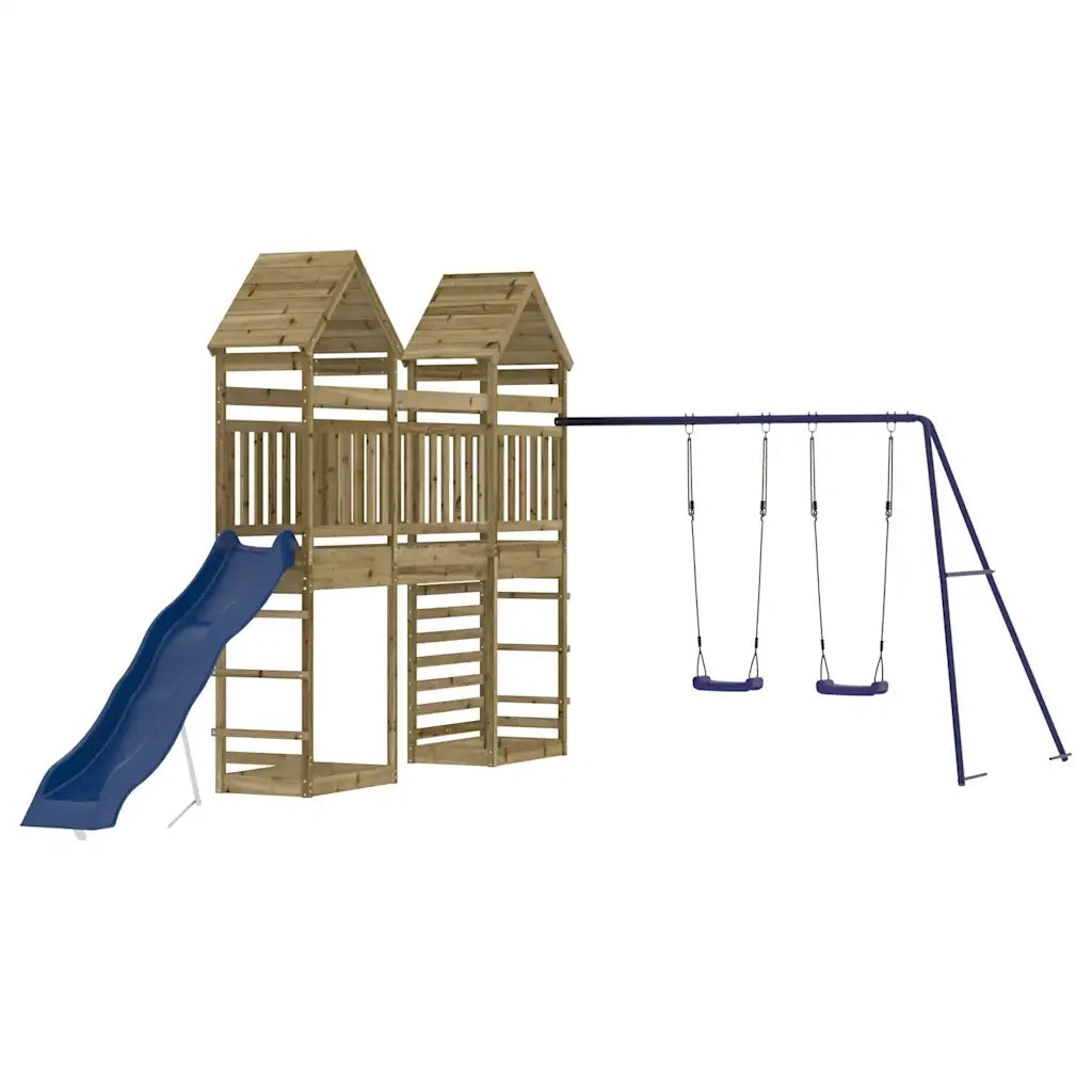 Set da Gioco da Esterno in Legno di Pino Impregnato 3156936