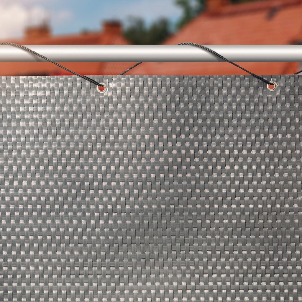 Telo di copertura per balcone in tecnorattan KADAX 0,9x6 m, antracite, tappetino premium per balcone e terrazzo
