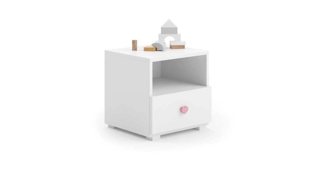 Comodino Emi -  Manico rosa