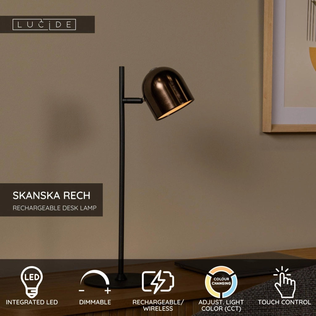 Lampada da scrivania LED 3W senza fili SKANSKA RECH Lucide