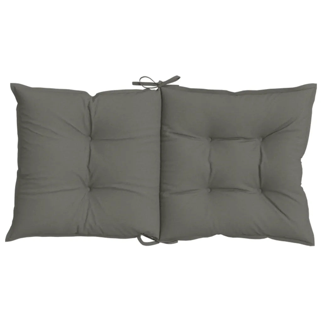 vidaXL Cuscini Sedia Schiena Bassa 6 pz Grigio Mélange 100x50x7 cm