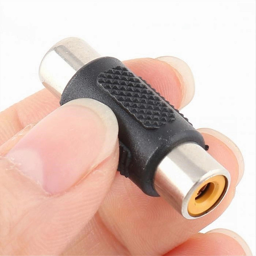 Trade Shop - Connettore Adattatore Audio Video Accoppiatore Rca Femmina A Rca Femmina C-068 -