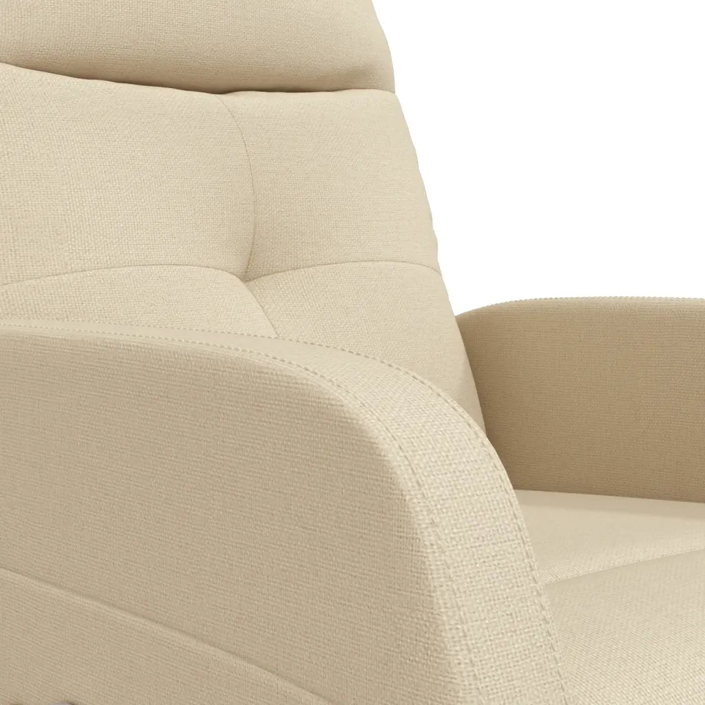 Poltrona Reclinabile in Tessuto Crema 289825