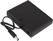 Alimentatore per batterie 9V con interruttore e cavo DC