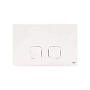 Placca plain dual bianca doppio scarico 070826 Oli