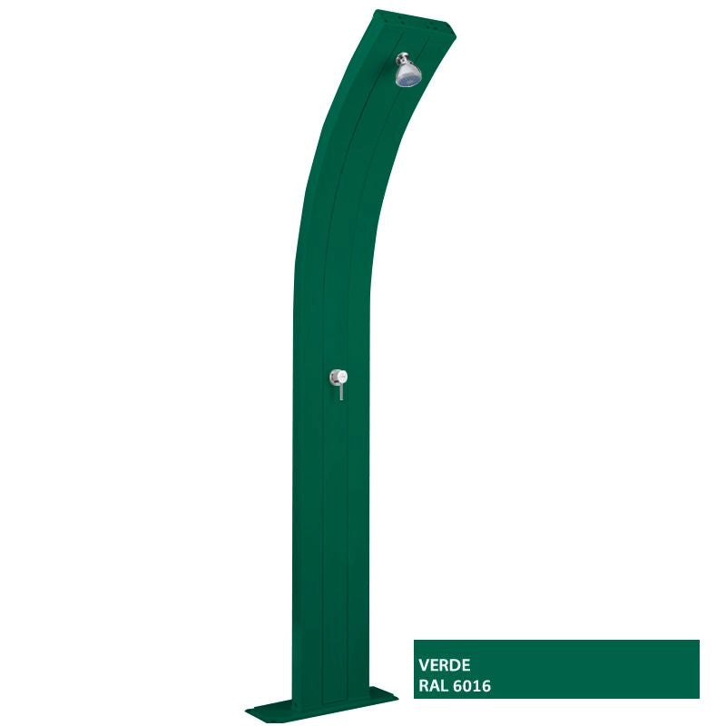 Doccia solare da giardino DADA CURVA 40 LITRI, in alluminio - Doccia Solare Da Giardino Dada Curva 40 Litri, In Alluminio  Colore Blu Colore: Verde