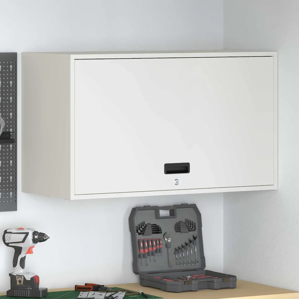 Armadio a muro per garage Bianco 90 x 40 x 53 cm 883261
