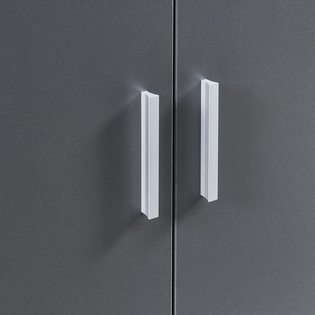 Armadio Portascarpe Notribontaa con 7 Scomparti Scarpiera 108 x 55 x 35 cm - Antracite [en.casa]