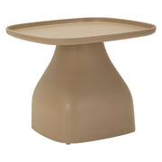 Derben, Tavolino da Salotto Adatto per Indoor/outdoor Angoli Arrotondati, 48x48x38h cm Grigio Tortora