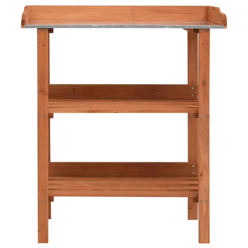 Portavasi mobiletto portafiori 76 x 37 x 89 cm legno di abete marrone 02_0045165