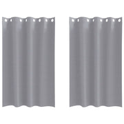 Tende Oscuranti | Tende Blackout con Anelli 2 pz Grigio chiaro 175 x 140 cm