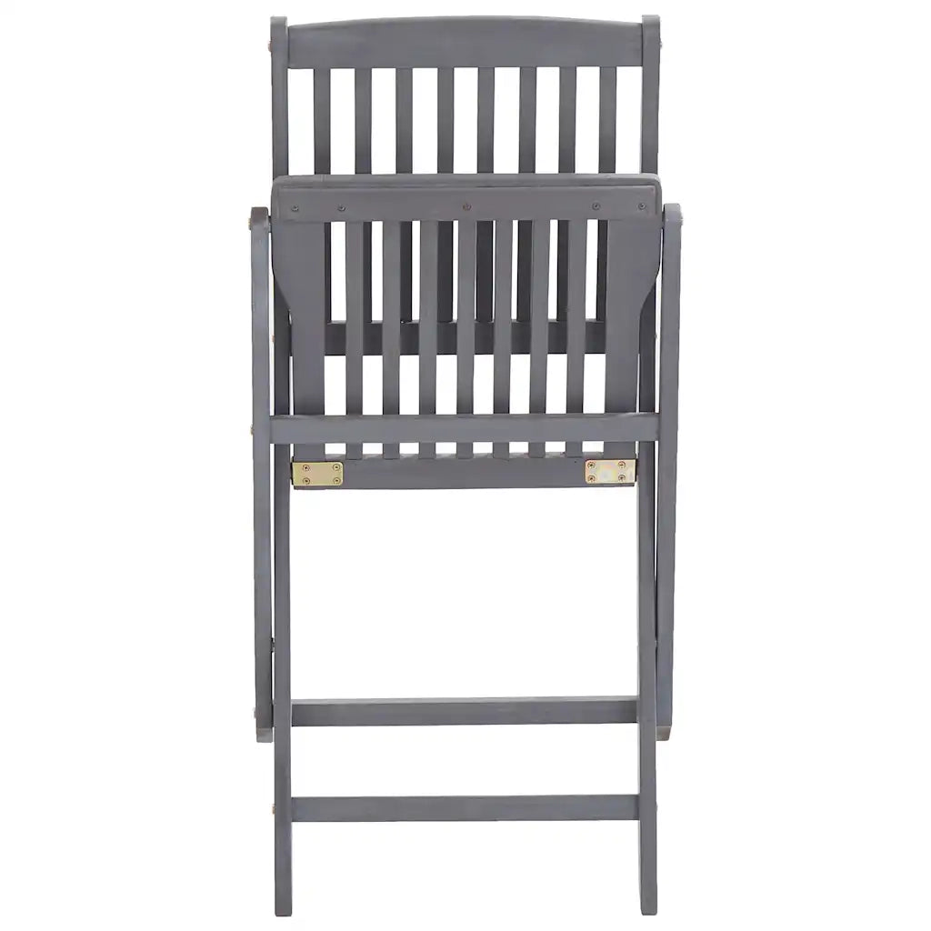 Sedie da Giardino Pieghevoli 6pz con Cuscini in Massello Acacia 3065434