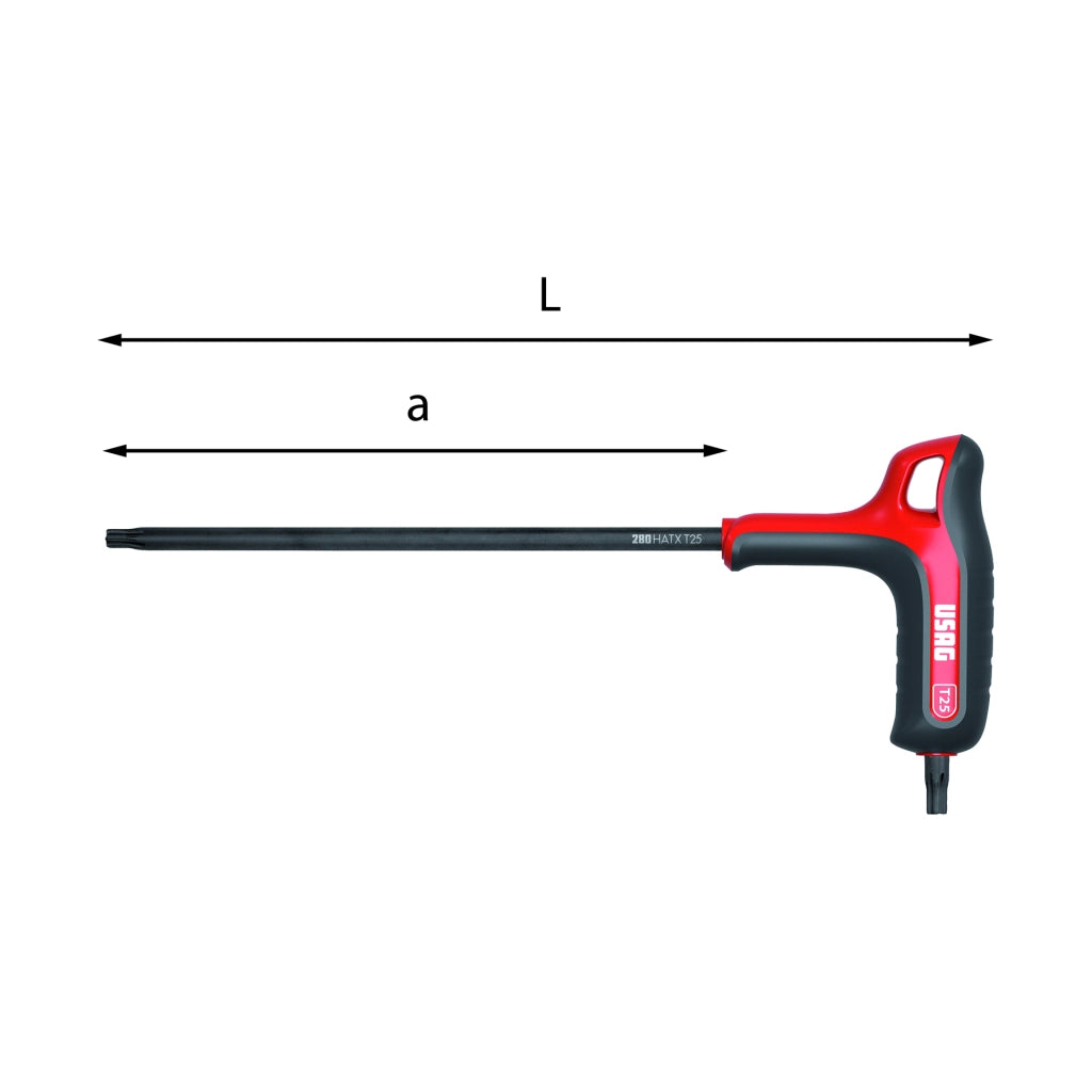 USAG CHIAVI MASCHIO CON IMPUGNATURA PER VITI CON IMPRONTA TORX® T40 U02800451