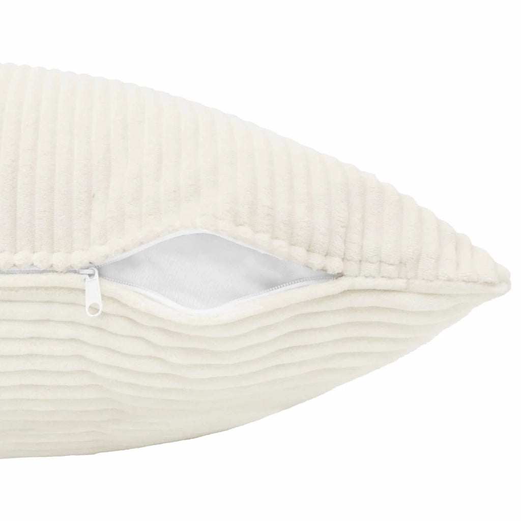 Federa 2 pcs ALMELO Crema 30 x 30 cm corduroy 913865