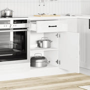 Base da Cucina Kalmar Bianco Lucido in Legno Multistrato 853479