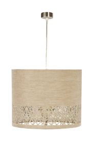 Lampada a sospensione Candellux Arabesca argento Ø33 E27