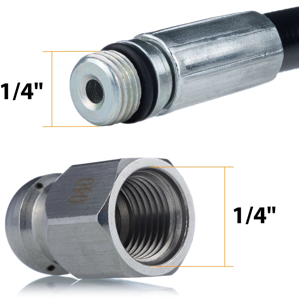 Tubo Alta Pressione 20m con Ugello Sostitutivo – Compatibile con Idropulitrici Lavor – Pressione Max 200 Bar