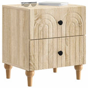 Comodino | Armadio da Notte | Mobiletto da notte con cassetto Rovere Sonoma 43 x 34,5 x 48 cm