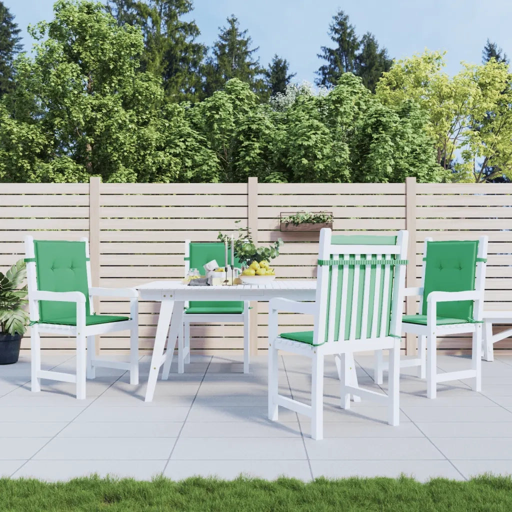 Cuscini per Sedia 4 pz | Cuscini per sedie Verdi 100x50x3 cm in Tessuto Oxford