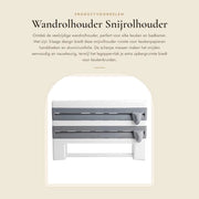 Supporto per rotoli 3 strati Design - Supporto per rotoli cucina - Supporto per foglio - Supporto multifunzionale - 40 x 10 x 24 cm