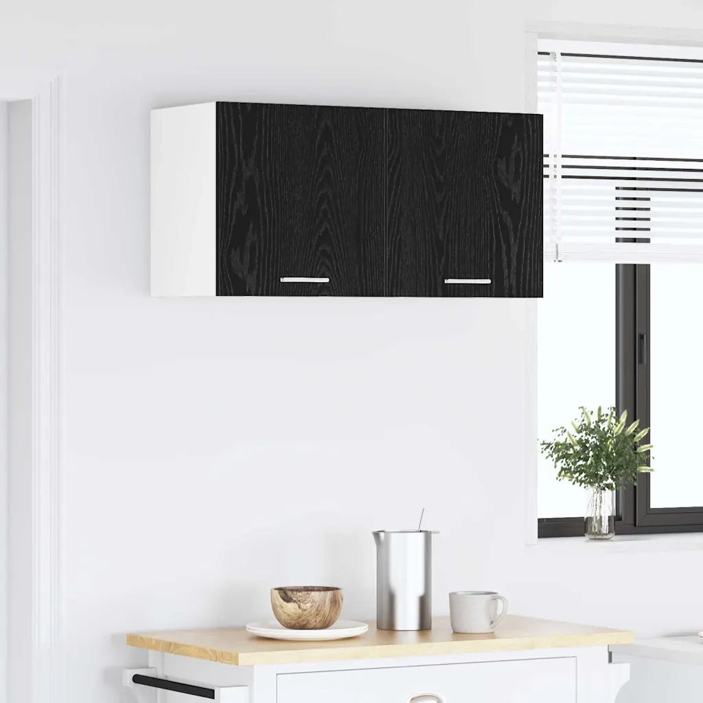 Armadio pensile Rovere Nero 80 x 31 x 40 cm Legno multistrato 884179