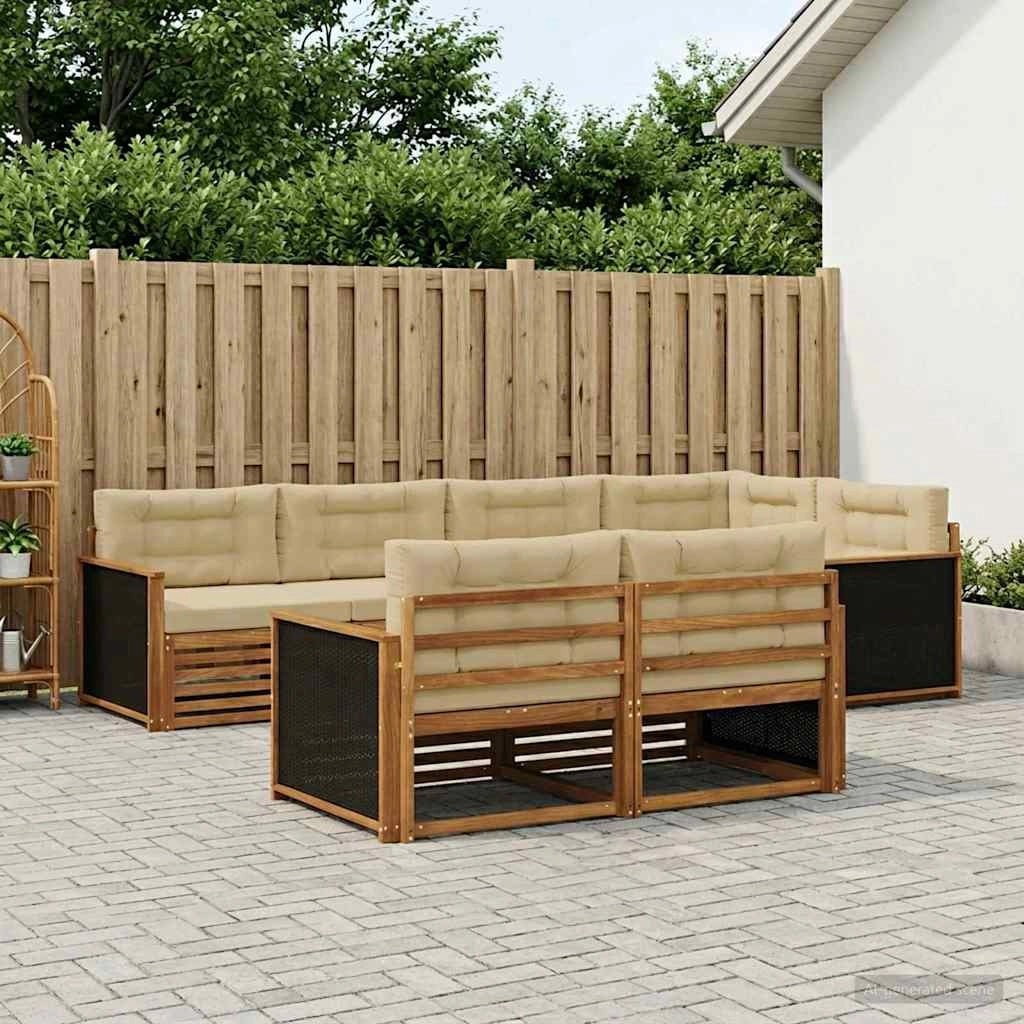 Set di divani da esterno 7 pz 3383466