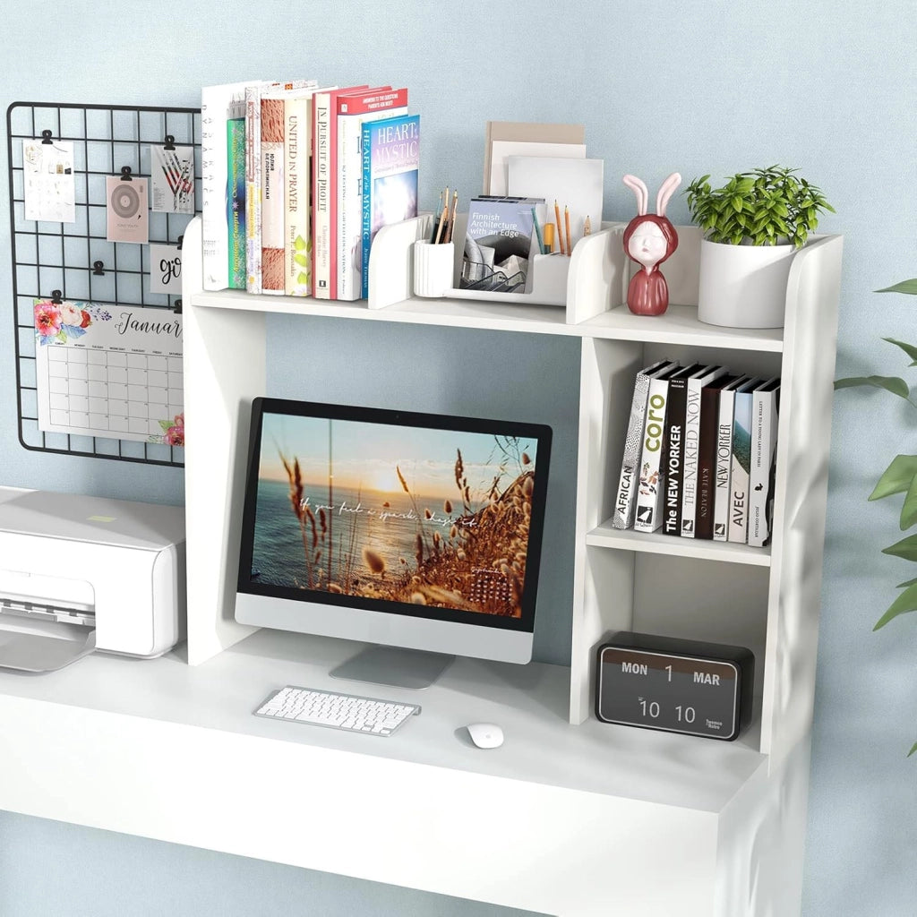 Scaffale con 5 Cassetti in Stile Moderno,Libreria Facile da Montare, 94x25x74 cm, 3 Colori