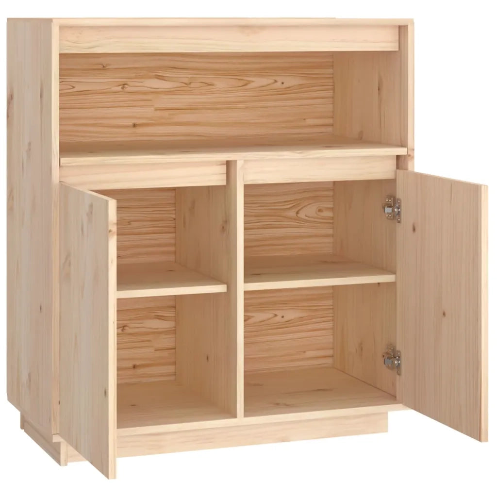 Credenza-Buffet-Armadio da cucina 70x34x80 cm in Legno Massello di Pino