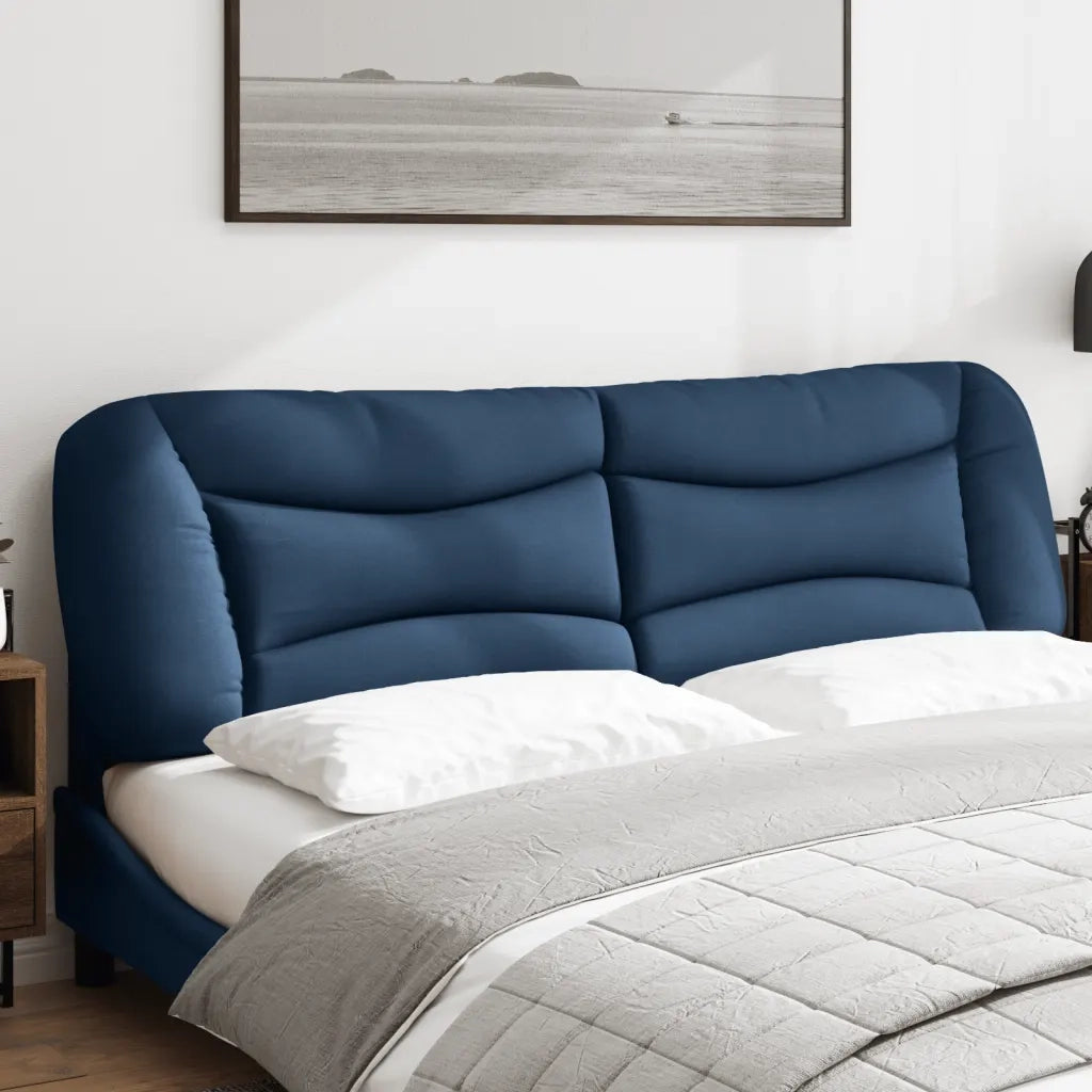 Cuscino Testiera-Cuscino per Testiera Hvar Blu 180 cm in Tessuto