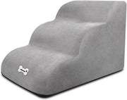 Scalete per Animali Comodi con Copertura di Zippabile e Gradini Facili da Salire per Divano Letto (Grigio)