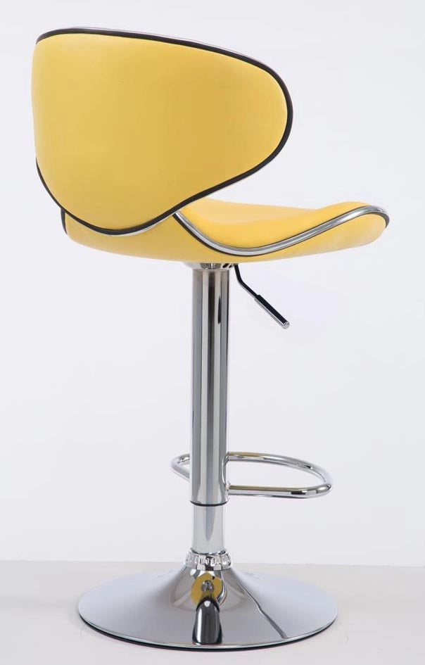 Set 2x Sgabelli LAS VEGAS V2 in similpelle giallo,cromo