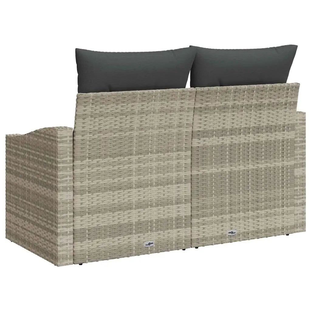Divano da giardino con cuscino 123 x 62 x 69 cm polyrattan 42006787