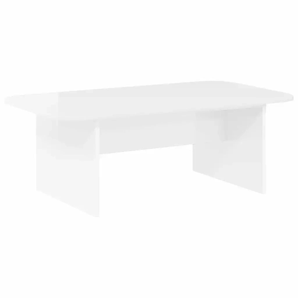 Tavolino da salotto Bianco Lucido 93 x 53 x 33 cm