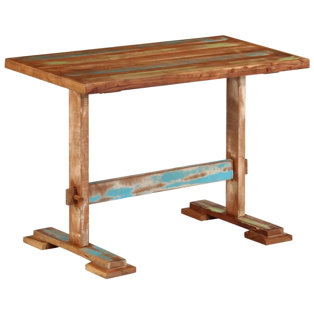 Tavolo da Pranzo 110x55x78 cm in Legno Massello di Recupero