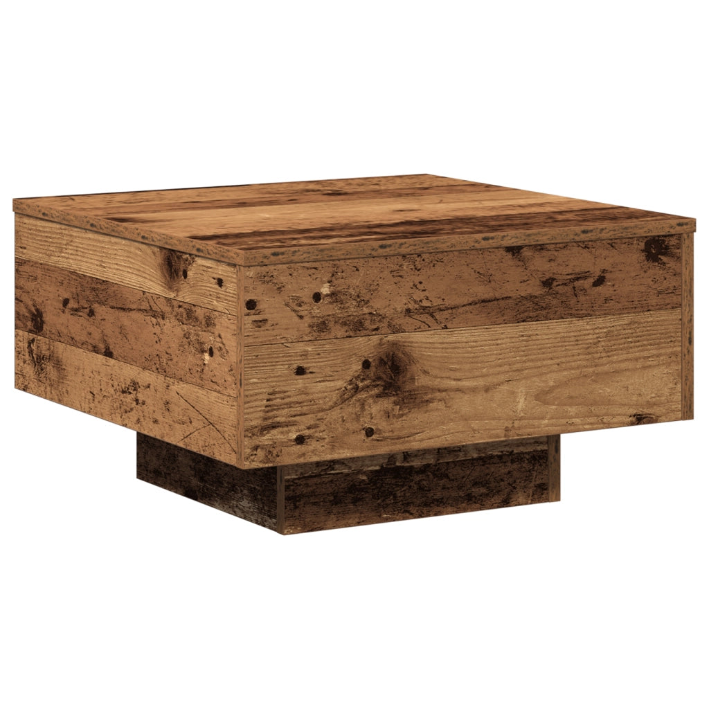 Tavolo da caffÃ¨ , Legno antico, 55x55x31 cm, Legno ingegnerizzato
