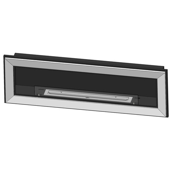 FRAME 1500 - Biocamino da incasso o parete monofacciale, colori vari colore Bianco