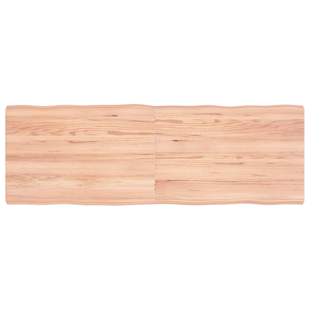 Piano Tavolo Marrone Chiaro 120x40x(2-4) cm Rovere Non Trattatocod mxl 119644