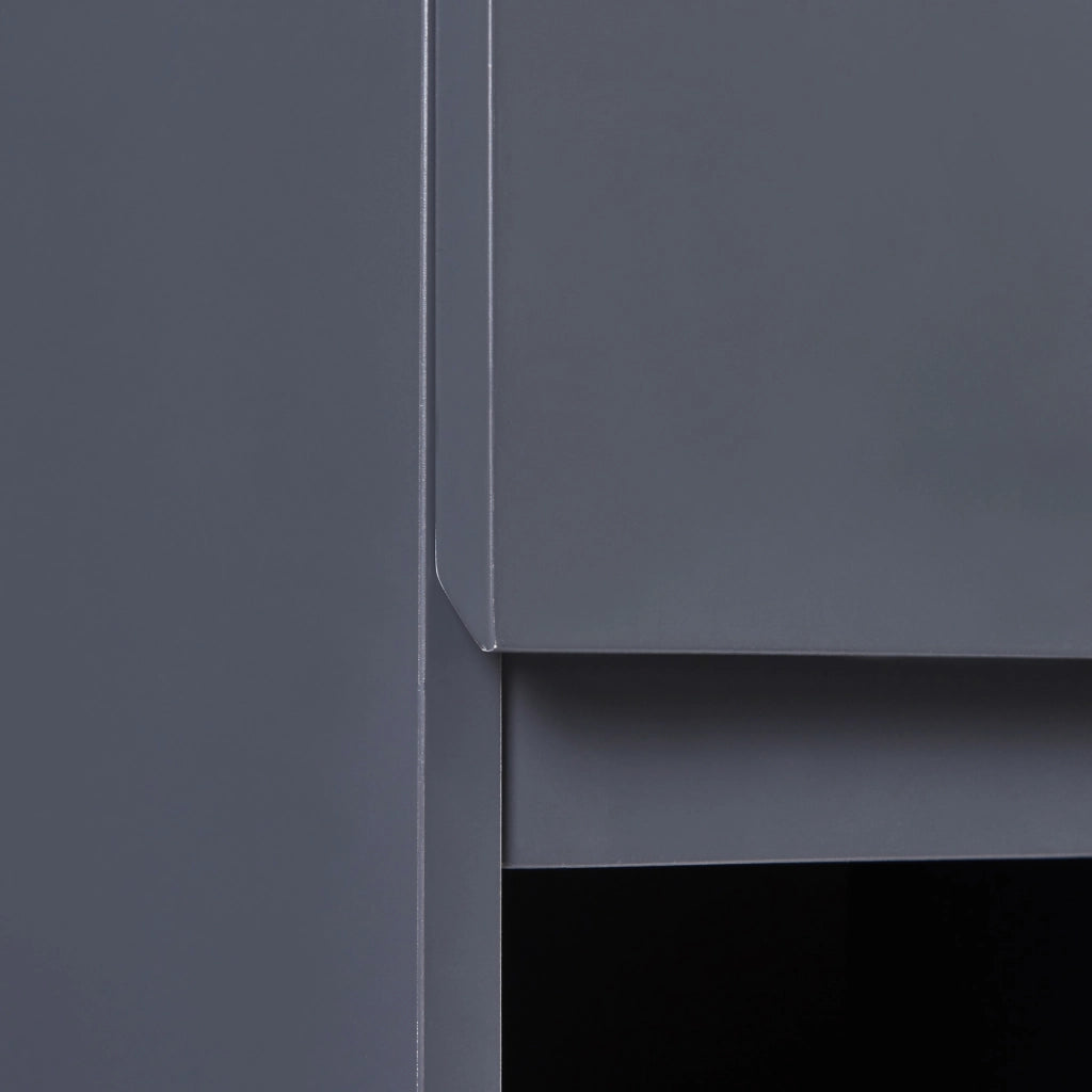 Armadietto Pensile da Bagno Overath 60x30x30 cm Grigio [en.casa]
