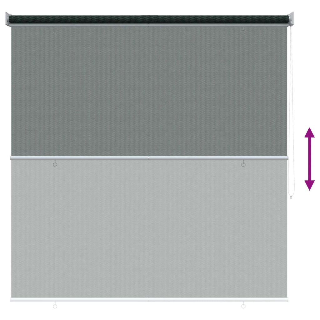 Tenda a Rullo Esterno Blocco UV 90% Verde Scuro 160 x 230 cm 42036030