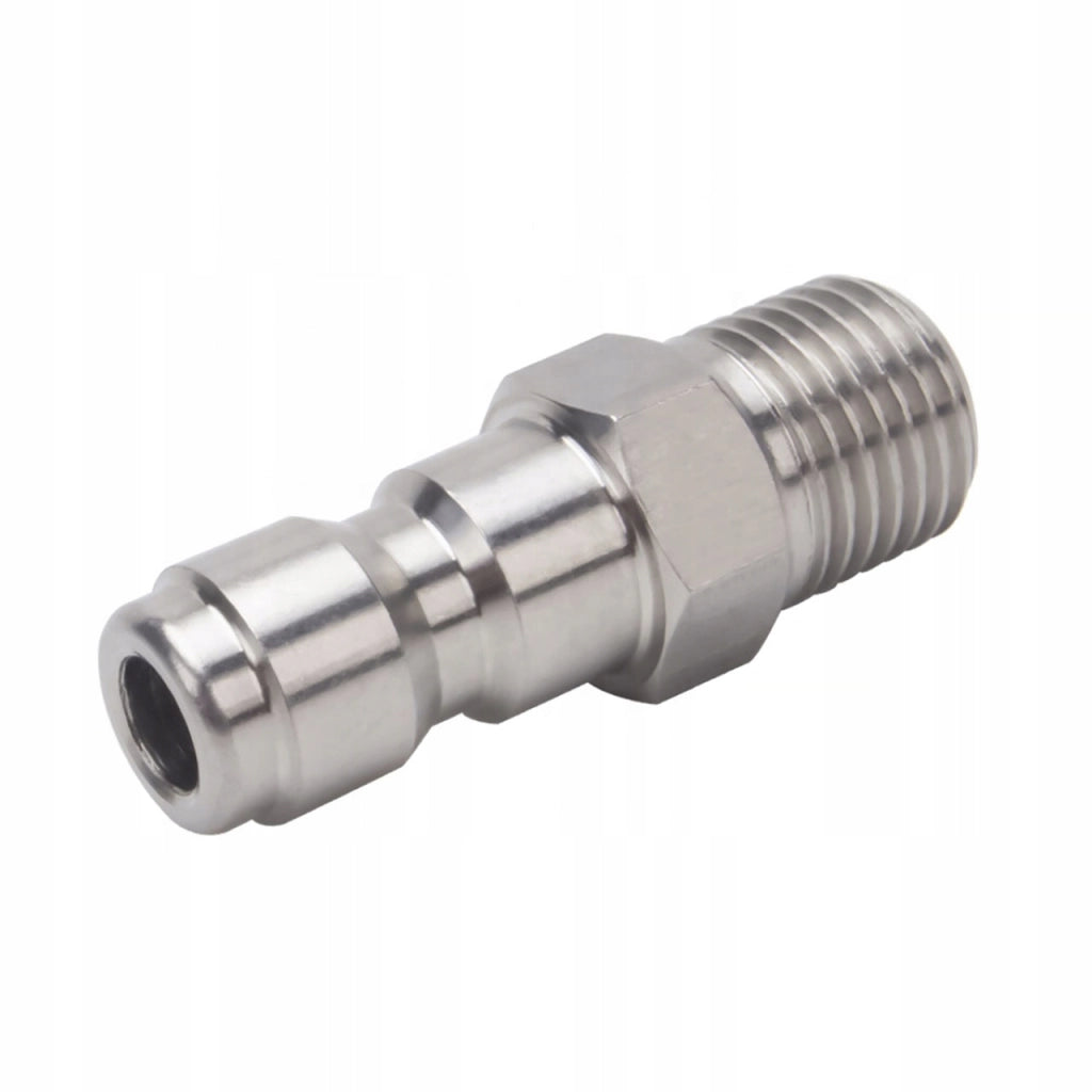 Adattatore Rapido G1/4-L12 – Filettatura 1/4" (12 mm) | Acciaio Inox | Per Lance, Schiumogeni, Ugelli, Idropulitrici