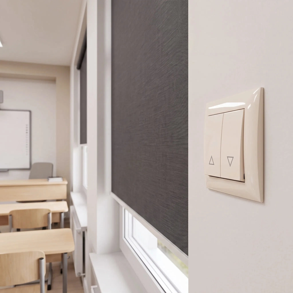 Interruttore Per Veneziane Con Cornice Oste Jnh009-w Beige