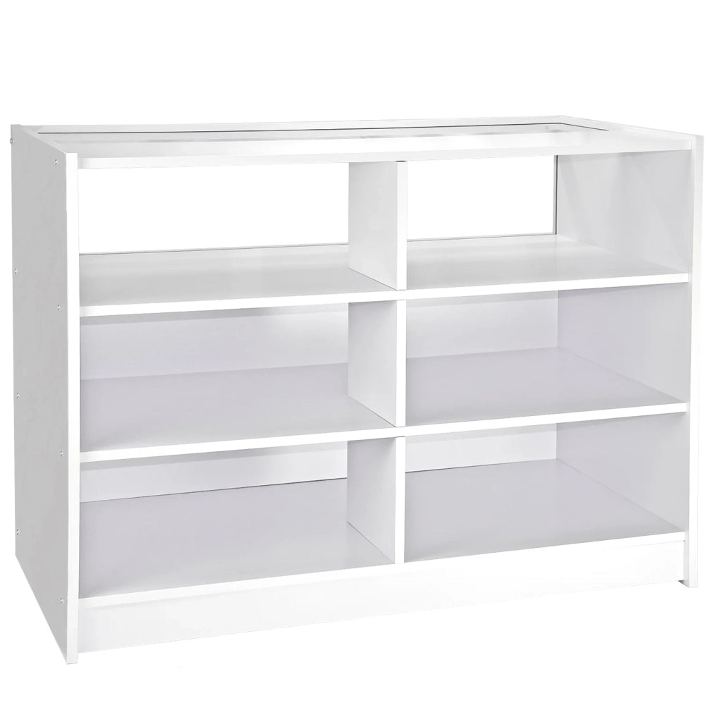 Set Glacier con 3 Banconi Negozio e Reception Bianco Lilla Solidi No Puro Bianco