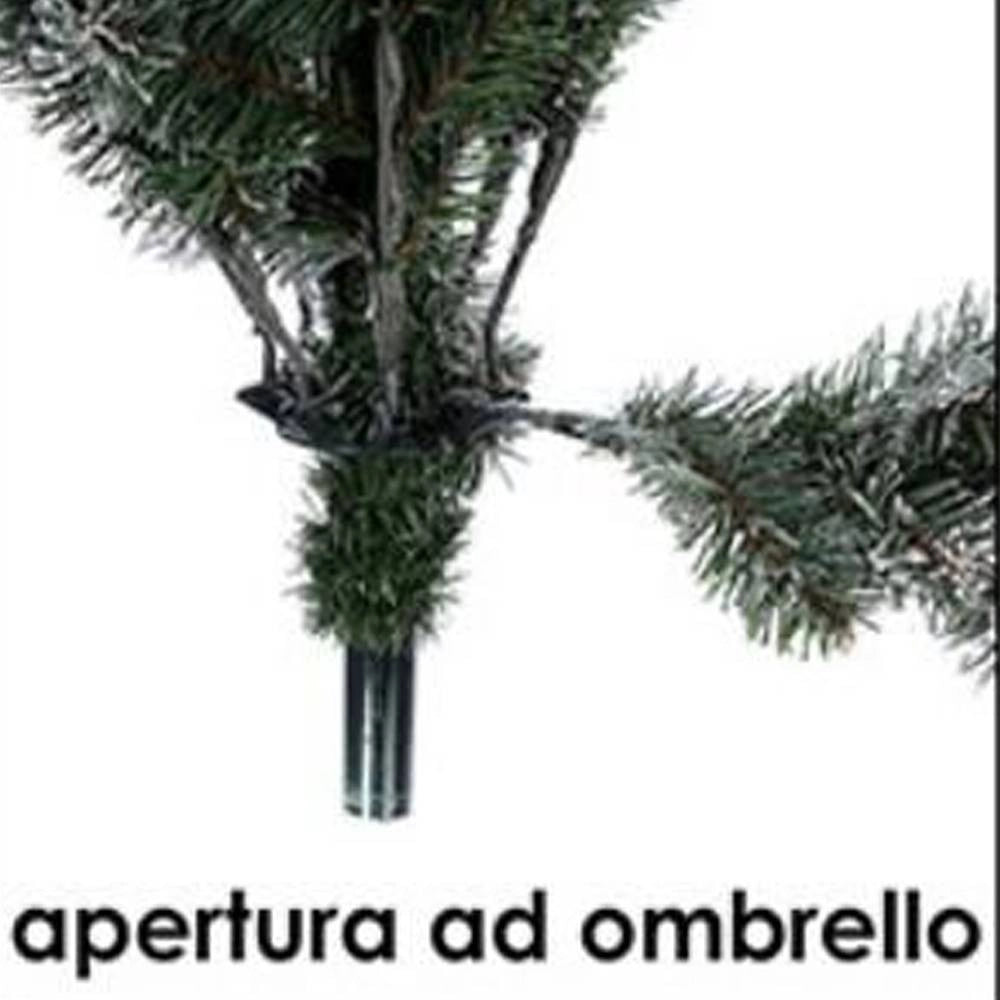 Trade Shop - Albero Di Natale Artificiale Base A Croce Da 210cm Super Folto Con Rami Verde -